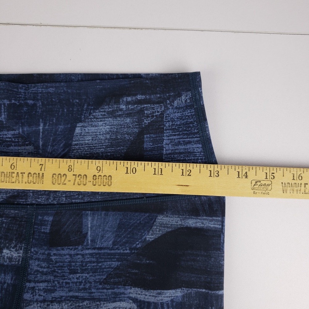 Lululemon Pants Women's 6 Blue‎ Geometric Wunder Under Cropped Leggings W6AI3S - Picture 7 of 9